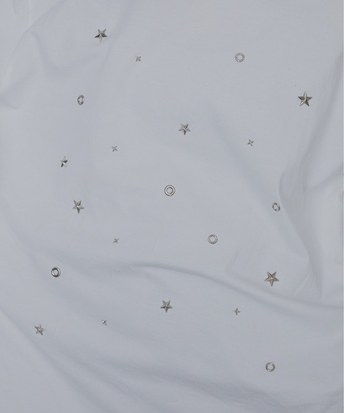 VACANCY(ヴァカンシー)の「ランダムスタッツロングTシャツ/ユニセックス/新色追加(Tシャツ/カットソー・レディース・ホワイト/チャコールグレー/ブラック・FREE)」の6枚目の写真