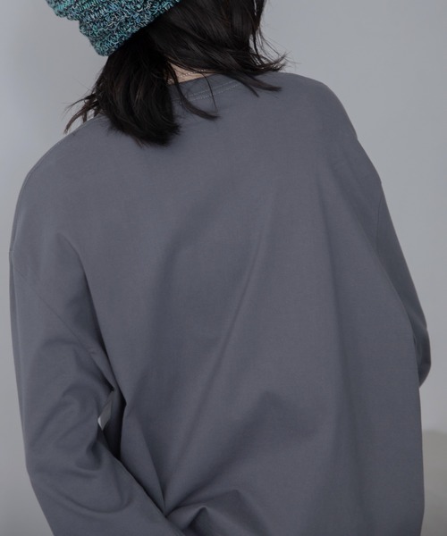 VACANCY(ヴァカンシー)の「ランダムスタッツロングTシャツ/ユニセックス/新色追加(Tシャツ/カットソー・レディース・ホワイト/チャコールグレー/ブラック・FREE)」の17枚目の写真