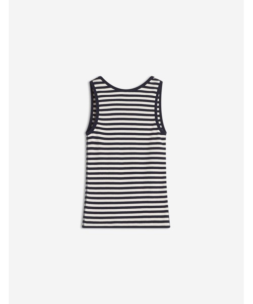 Maison Kitsune（メゾンキツネ）の「BABY FOX STRIPED TANK TOP（タンクトップ・レディース・ネイビー・L/M/S/XS）」の2枚目の写真