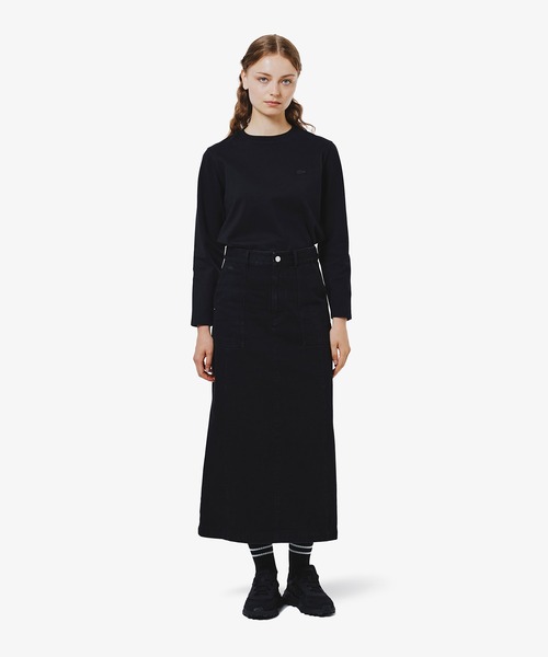 LACOSTE(ラコステ)の「ベイカーデニムスカート(デニムスカート・レディース・ブラック/ネイビー・34/36/38/40)」の20枚目の写真
