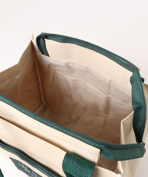 Burner(バーナー)の「【OKUOKU 0909】キャンバス ミニトートランチバッグ oku-bag-20-13【RBT】(トートバッグ・レディース・ホワイト/グリーン/ブラック・FREE)」の6枚目の写真