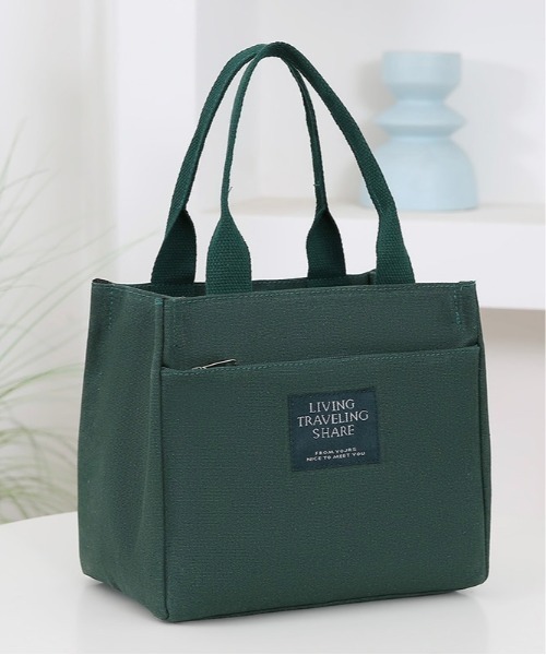 Burner(バーナー)の「【OKUOKU 0909】キャンバス ミニトートランチバッグ oku-bag-20-13【RBT】(トートバッグ・レディース・ホワイト/グリーン/ブラック・FREE)」の9枚目の写真