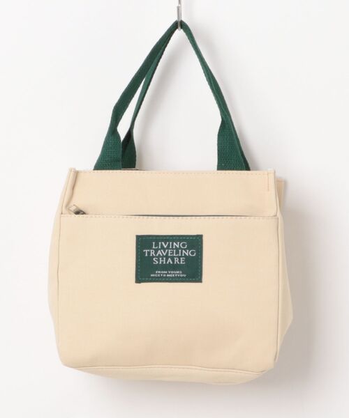 Burner(バーナー)の「【OKUOKU 0909】キャンバス ミニトートランチバッグ oku-bag-20-13【RBT】(トートバッグ・レディース・ホワイト/グリーン/ブラック・FREE)」の11枚目の写真