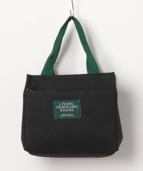 Burner(バーナー)の「【OKUOKU 0909】キャンバス ミニトートランチバッグ oku-bag-20-13【RBT】(トートバッグ・レディース・ホワイト/グリーン/ブラック・FREE)」の12枚目の写真