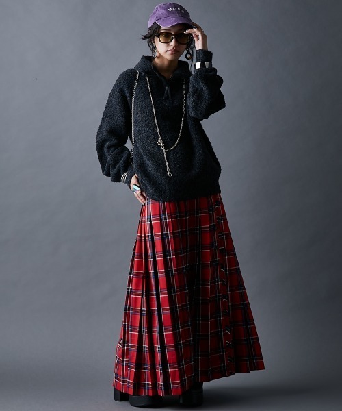 GEVS.(ジェイヴィス)の「ハーフジップニット<大きいサイズ有>GEVS.(ニット/セーター・レディース・ブラック/ブルー・M/L/LL/3L/4L/5L)」の9枚目の写真