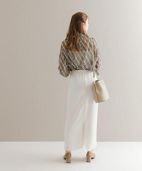 URBAN RESEARCH ROSSO WOMEN(アーバンリサーチ ロッソ)の「チェックボウタイボリュームブラウス(シャツ/ブラウス・レディース・ブラック系その他/ブラウン系その他・FREE)」の6枚目の写真