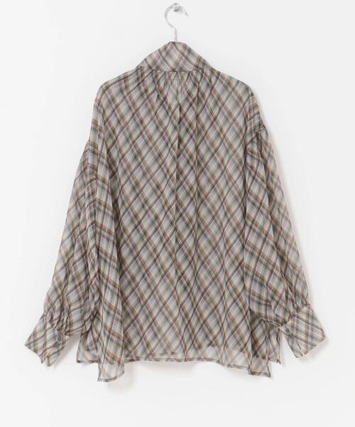 URBAN RESEARCH ROSSO WOMEN(アーバンリサーチ ロッソ)の「チェックボウタイボリュームブラウス(シャツ/ブラウス・レディース・ブラック系その他/ブラウン系その他・FREE)」の16枚目の写真
