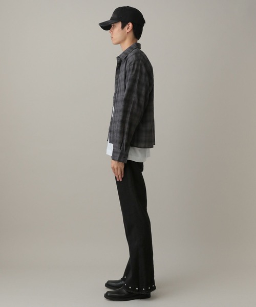 LAND MUSEUM（ランドミュージアム）の「LAND MUSEUM／スタッズフレアデニム（デニムパンツ・メンズ・ブラック・LARGE/MEDIUM）」の13枚目の写真