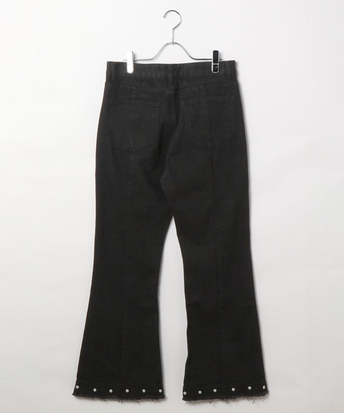 LAND MUSEUM（ランドミュージアム）の「LAND MUSEUM／スタッズフレアデニム（デニムパンツ・メンズ・ブラック・LARGE/MEDIUM）」の15枚目の写真