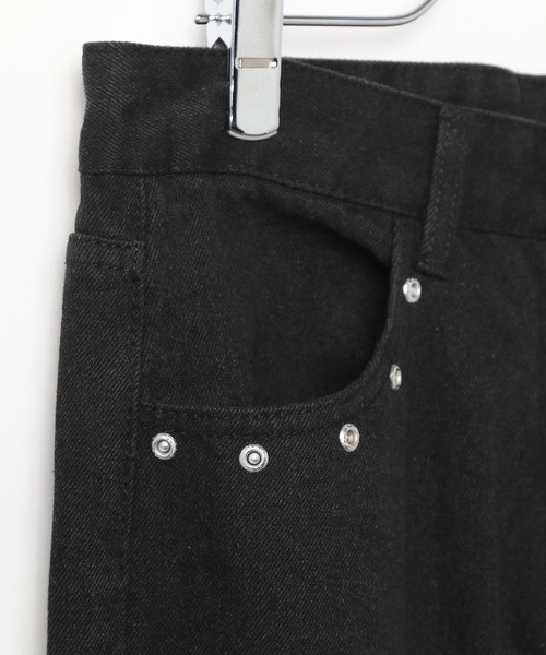 LAND MUSEUM（ランドミュージアム）の「LAND MUSEUM／スタッズフレアデニム（デニムパンツ・メンズ・ブラック・LARGE/MEDIUM）」の17枚目の写真