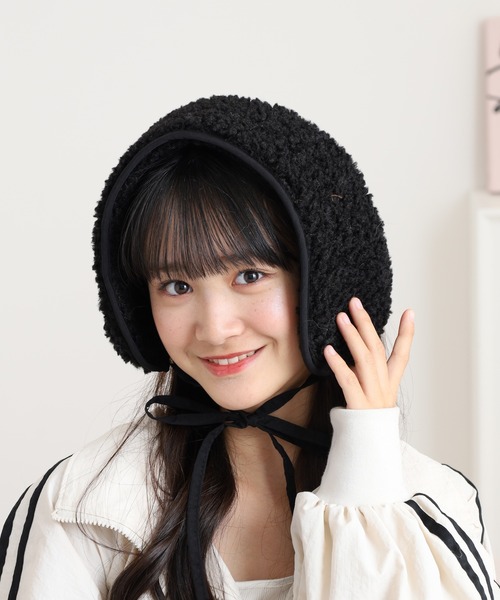 セール】バブーシュカ風ボアイヤーマフ帽（イヤーマフ）｜FUNALIVE