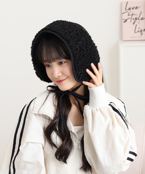 セール】バブーシュカ風ボアイヤーマフ帽（イヤーマフ）｜FUNALIVE