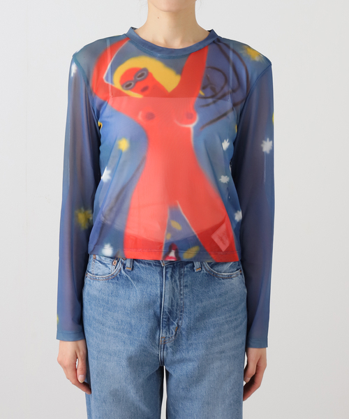 Carne Bollente（カルネボレンテ）の「Carne Bollente / カルネボレンテ They Call Her Carmen（Tシャツ/カットソー・レディース・ネイビー・SMALL）」の3枚目の写真