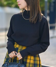 coen（コーエン）の「モチモチ天竺 ウォッシャブルハイネックニット【インフルエンサー紹介アイテム】（ニット/セーター）」