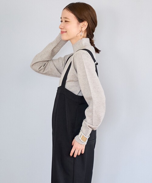 セール】モチモチ天竺 ウォッシャブルハイネックニット【インフル