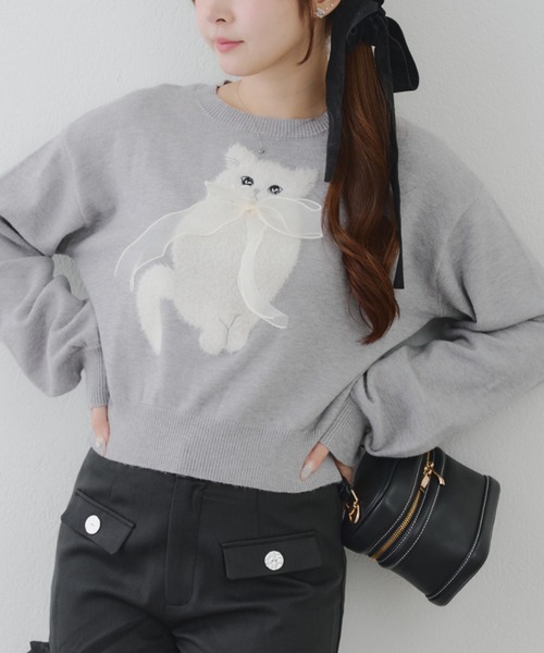 訳あり 未使用品 Les Copains レコパン 長袖 ケーブル カシミヤ 100% ニット ポロシャツ セーター メンズ 52 L オフホワイト イタリア製