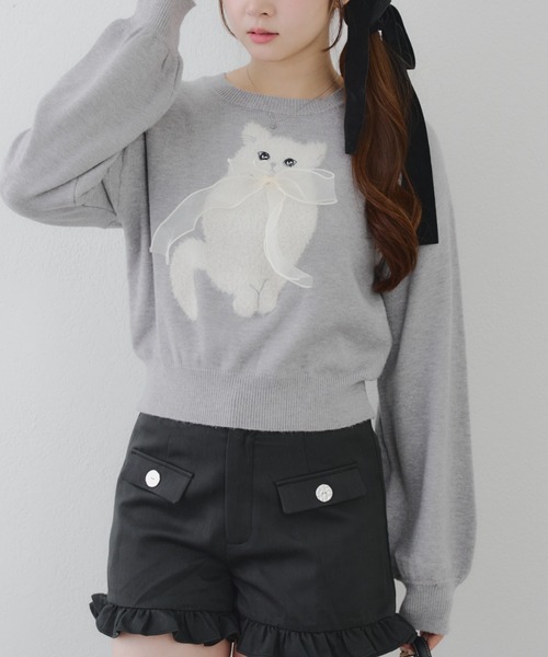 セール】ネコ＆イヌアソートニット（ニット/セーター