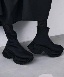 MONOe（モノエ）の「ボリュームソールストレッチブーツ（ブーツ）」