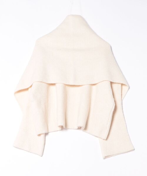 Lace Ladies（レースレディース）の「【2点セット】ウールタッチ ケープ レイヤード ニット プルオーバー（ニット/セーター・レディース・アイボリー/グレイッシュベージュ/グレー/ブラウン・FREE）」の5枚目の写真