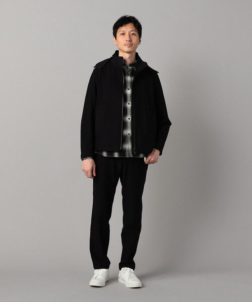 COMME CA MEN(コムサメン)の「尾州産 ウォーフィルコーデュロイ 2WAYストレッチブルゾン(ブルゾン・メンズ・チャコールグレー/ブラック・L/M)」の3枚目の写真