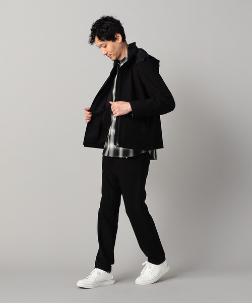 COMME CA MEN(コムサメン)の「尾州産 ウォーフィルコーデュロイ 2WAYストレッチブルゾン(ブルゾン・メンズ・チャコールグレー/ブラック・L/M)」の4枚目の写真