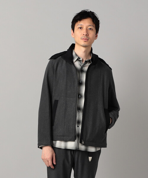 COMME CA MEN(コムサメン)の「尾州産 ウォーフィルコーデュロイ 2WAYストレッチブルゾン(ブルゾン・メンズ・チャコールグレー/ブラック・L/M)」の12枚目の写真