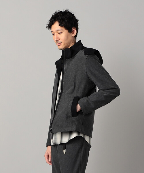 COMME CA MEN(コムサメン)の「尾州産 ウォーフィルコーデュロイ 2WAYストレッチブルゾン(ブルゾン・メンズ・チャコールグレー/ブラック・L/M)」の13枚目の写真