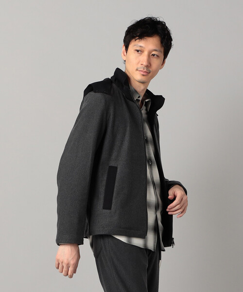 COMME CA MEN(コムサメン)の「尾州産 ウォーフィルコーデュロイ 2WAYストレッチブルゾン(ブルゾン・メンズ・チャコールグレー/ブラック・L/M)」の15枚目の写真