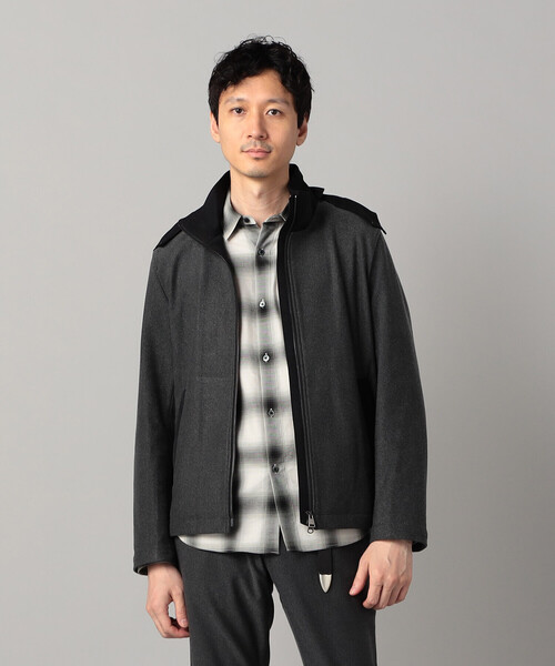 COMME CA MEN(コムサメン)の「尾州産 ウォーフィルコーデュロイ 2WAYストレッチブルゾン(ブルゾン・メンズ・チャコールグレー/ブラック・L/M)」の16枚目の写真