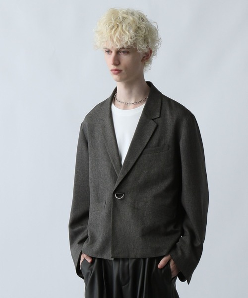 HARE(ハレ)の「【SET UP対応】Dカンショートジャケット(HARE)(テーラードジャケット・メンズ・ブルー系その他/ブラウン系その他/グレー系その他・FREE)」の4枚目の写真