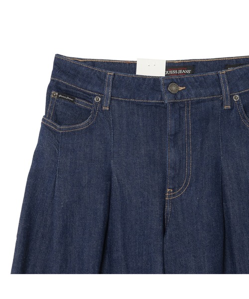 GUESS JEANS(ゲスジーンズ)の「GUESS JEANS G12 Pleated Extra Wide Leg デニムパンツ ワイドジーンズ レディース(デニムパンツ・レディース・ダークインディゴブルー・26inch/24inch/25inch/27inch/28inch)」の8枚目の写真