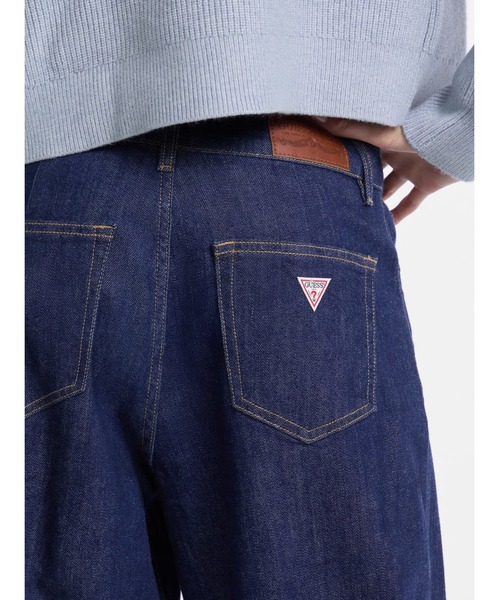 GUESS JEANS(ゲスジーンズ)の「GUESS JEANS G12 Pleated Extra Wide Leg デニムパンツ ワイドジーンズ レディース(デニムパンツ・レディース・ダークインディゴブルー・26inch/24inch/25inch/27inch/28inch)」の15枚目の写真