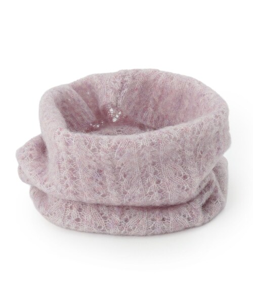 ベビーアルパカ混ケーブルスヌード（ネックウォーマー/スヌード