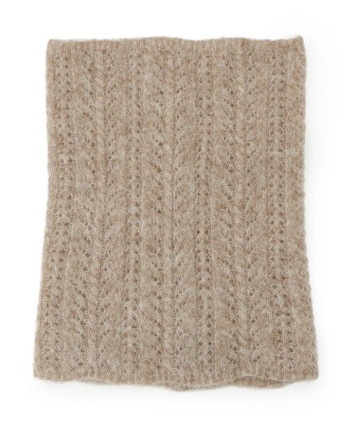 セール】ベビーアルパカ混ケーブルスヌード（ネックウォーマー