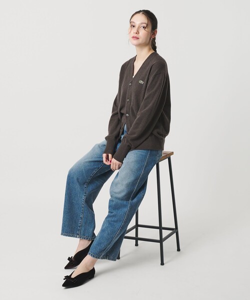 セール】【別注】＜LACOSTE＞ロングスリーブニットカーディガン