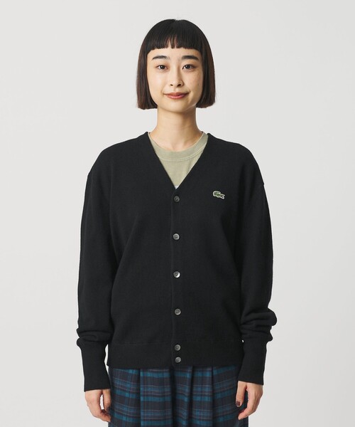 LACOSTE(ラコステ)の「【別注】<LACOSTE>ロングスリーブニットカーディガン(カーディガン/ボレロ・レディース・ブラック/オフホワイト/ダークブラウン・36)」の13枚目の写真