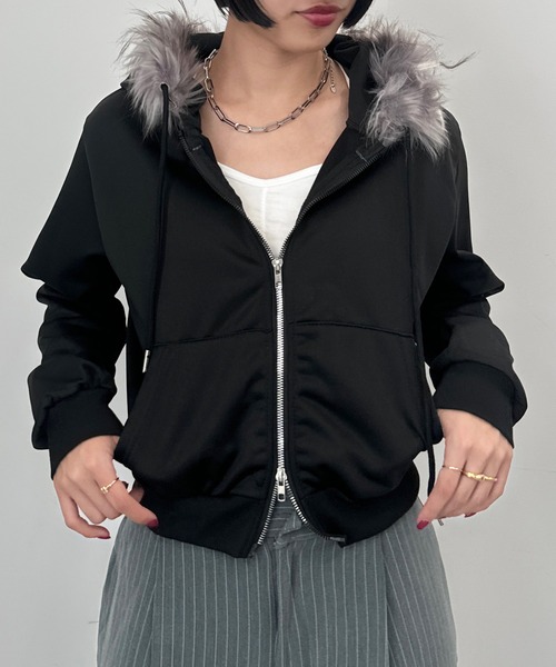 セール】ファー付きジップアップパーカー フーディー（パーカー）｜SEN