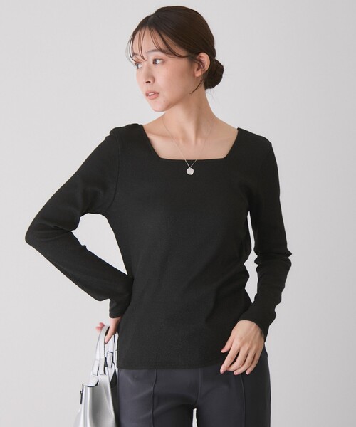 Jayro（ジャイロ）の「前後2WAYラメプルオーバー（Tシャツ/カットソー・レディース・シルバー/ベージュ/ブラック系その他/ブラック・M）」の5枚目の写真