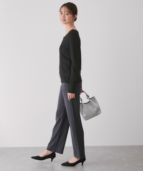 Jayro（ジャイロ）の「前後2WAYラメプルオーバー（Tシャツ/カットソー・レディース・シルバー/ベージュ/ブラック系その他/ブラック・M）」の9枚目の写真