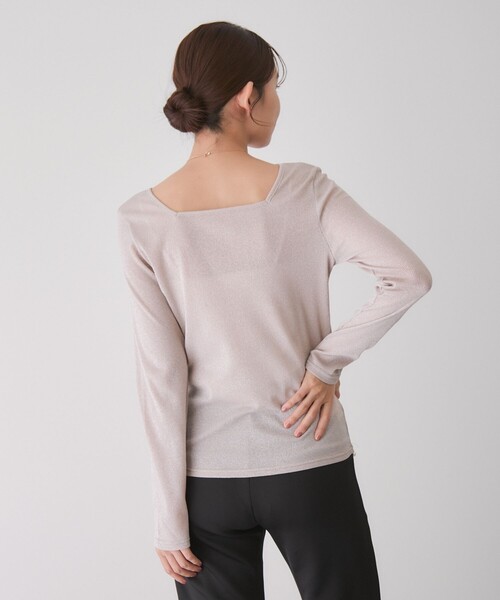 Jayro（ジャイロ）の「前後2WAYラメプルオーバー（Tシャツ/カットソー・レディース・シルバー/ベージュ/ブラック系その他/ブラック・M）」の20枚目の写真