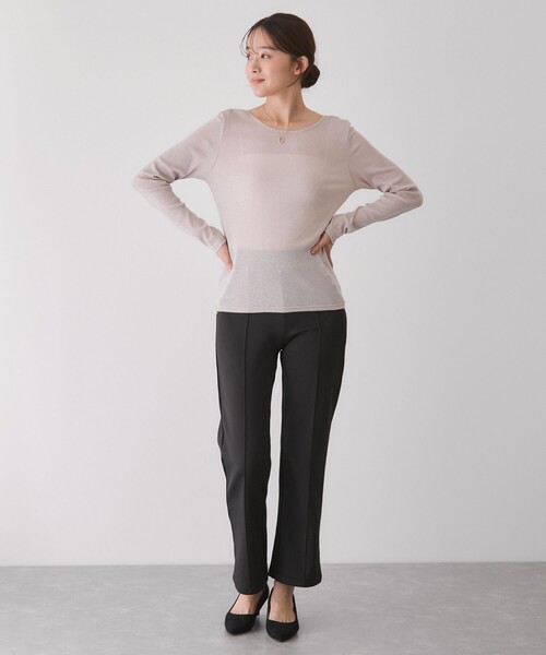 Jayro（ジャイロ）の「前後2WAYラメプルオーバー（Tシャツ/カットソー・レディース・シルバー/ベージュ/ブラック系その他/ブラック・M）」の22枚目の写真