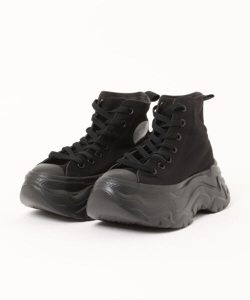 CONVERSE(コンバース)の「《CONVERSE》ALL STAR CITYHIKE HI(スニーカー・レディース・ライトベージュ/ブラック×ブラック・23.0cm/23.5cm/24.0cm/24.5cm/25.0cm/22.5cm)」の2枚目の写真