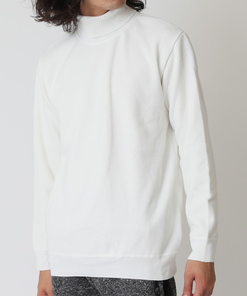 ARCADE（アーケード）の「薄手で暖かい タートル裏シャギーフリースニット（ニット/セーター・メンズ・グレー/ブラック/ワイン/ブラウン/ホワイト/ネイビー/ベージュ/オレンジ・M/L/XL）」の2枚目の写真