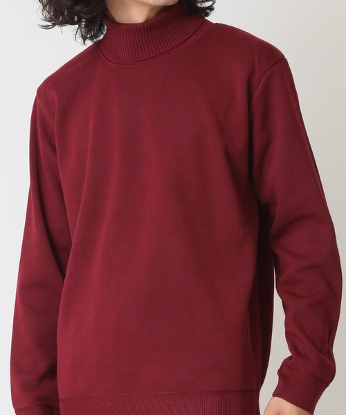 ARCADE（アーケード）の「薄手で暖かい タートル裏シャギーフリースニット（ニット/セーター・メンズ・グレー/ブラック/ワイン/ブラウン/ホワイト/ネイビー/ベージュ/オレンジ・M/L/XL）」の7枚目の写真