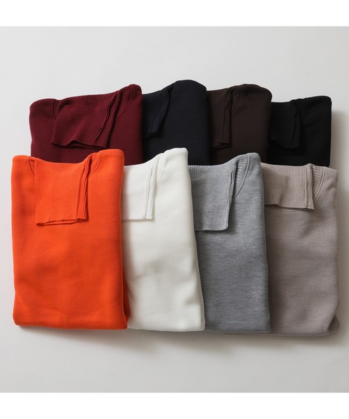 ARCADE（アーケード）の「薄手で暖かい タートル裏シャギーフリースニット（ニット/セーター・メンズ・グレー/ブラック/ワイン/ブラウン/ホワイト/ネイビー/ベージュ/オレンジ・M/L/XL）」の10枚目の写真