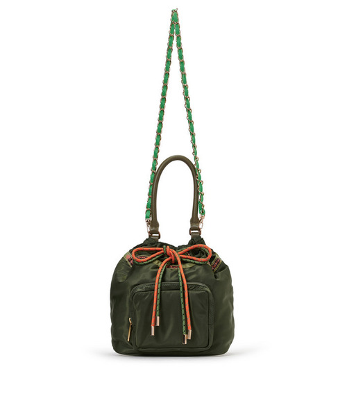 LeSportsac（レスポートサック）の「W DRAWSTRING CHAIN BAG ガイアフレームCD（ショルダーバッグ・レディース・グリーン・FREE）」の7枚目の写真