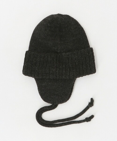 RACAL（ラカル）の「＜Racal＞イヤー ニット ワッチ キャップ（ニットキャップ/ビーニー・メンズ・ダークグレー/ブラック・FREE）」の5枚目の写真