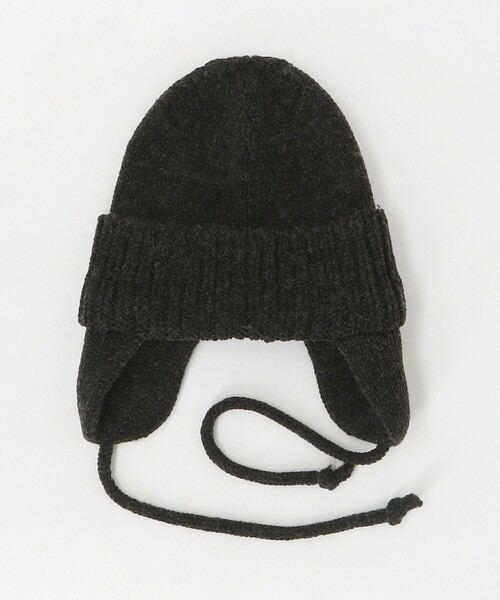 RACAL（ラカル）の「＜Racal＞イヤー ニット ワッチ キャップ（ニットキャップ/ビーニー・メンズ・ダークグレー/ブラック・FREE）」の6枚目の写真