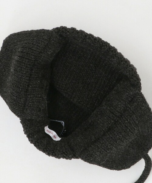 RACAL（ラカル）の「＜Racal＞イヤー ニット ワッチ キャップ（ニットキャップ/ビーニー・メンズ・ダークグレー/ブラック・FREE）」の7枚目の写真