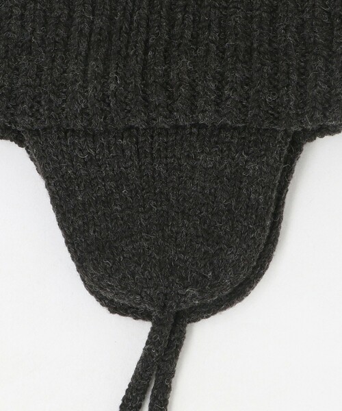 RACAL（ラカル）の「＜Racal＞イヤー ニット ワッチ キャップ（ニットキャップ/ビーニー・メンズ・ダークグレー/ブラック・FREE）」の8枚目の写真